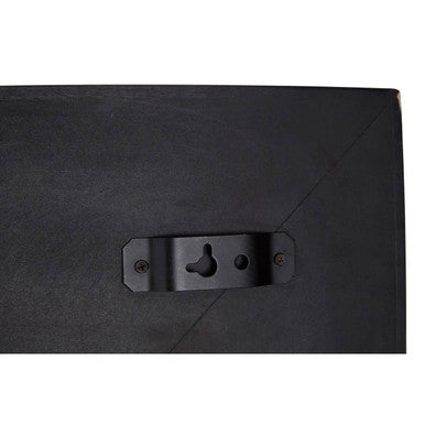 Sabari Black Finish Square Wall Mirror