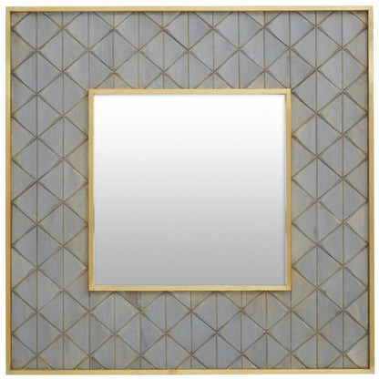 Siro Mango Wood Square Wall Mirror