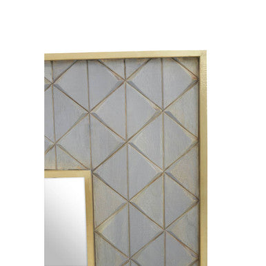 Siro Mango Wood Square Wall Mirror