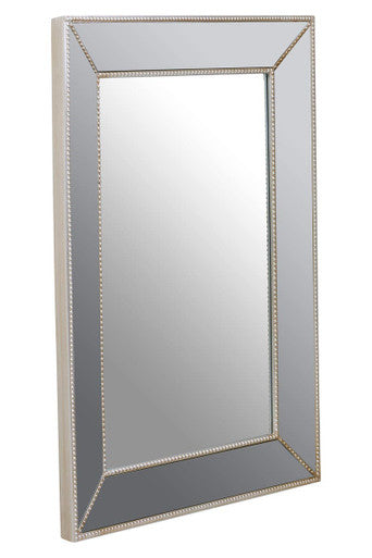 Lapari Silver Finish Rectangular Wall Mirror
