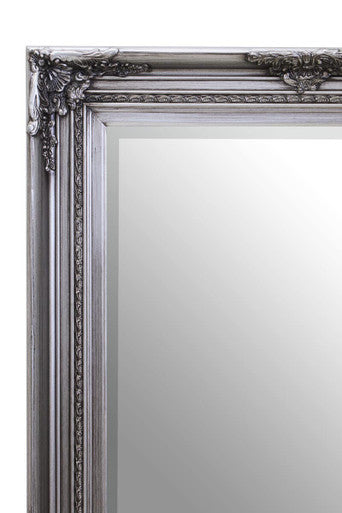 Lori Silver Wooden Frame Wall Mirror