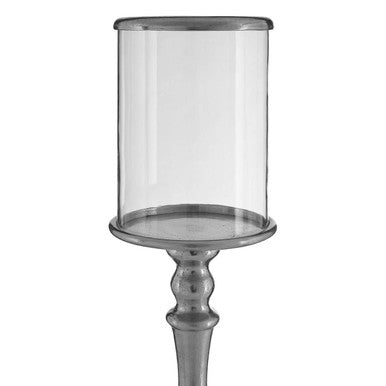Kensington Townhouse Large Nickel Candle Holder