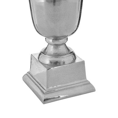 Kensington Townhouse Small Silver Finish Fluted Vase