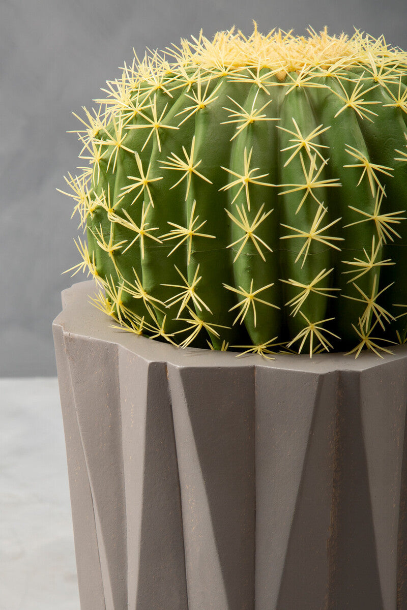 Darnell Small Greyt Faceted Planter