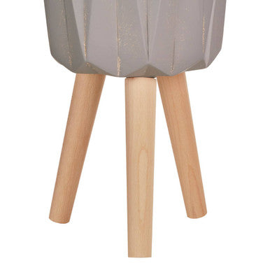 Darnell Small Greyt Faceted Planter