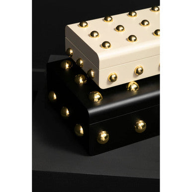 Frida Large Cream and Gold Trinket Box