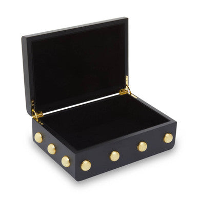Frida Large Black and Gold Trinket Box
