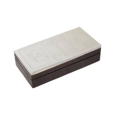 Churchill Games 3 In 1 Noughts and Crosses Dice and Playing Cards Set