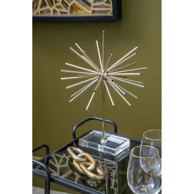 Prato Small Gold Aluminium Chain Sculpture