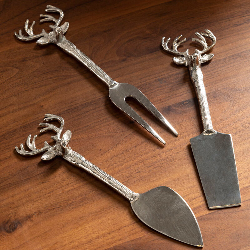 Stag 3Pc Cheese Knife Set
