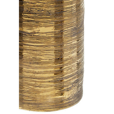 Hermosa Gold Large Ceramic Bottle Vase