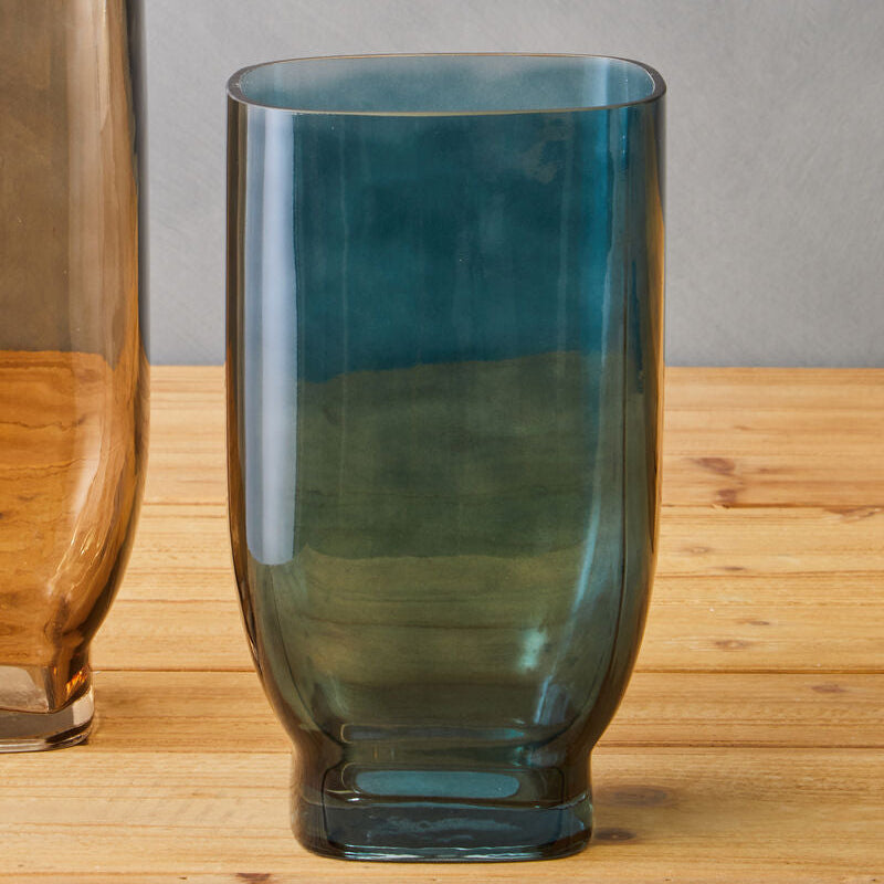 Emer Small Blue Glass Vase
