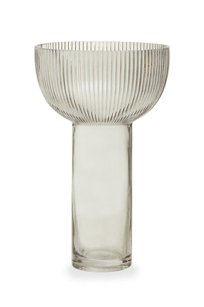 Esma Large Grey Glass Vase