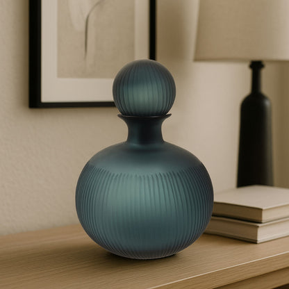 Hira Small Blue Bottle Vase