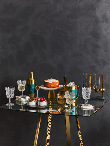 Carolina Green Enamel 4 Piece Cocktail Set