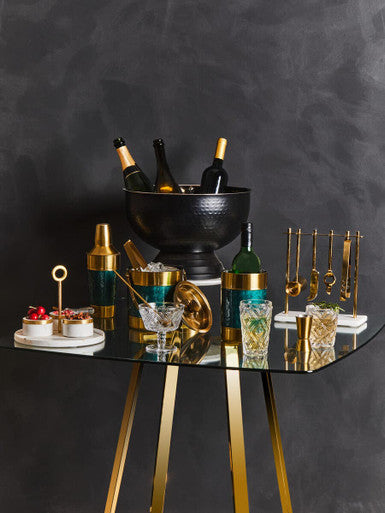 Carolina Green Enamel 4 Piece Cocktail Set