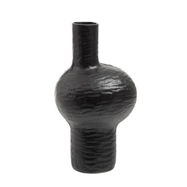 Deomali Large Abstract Black Finish Vase