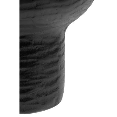 Deomali Large Abstract Black Finish Vase