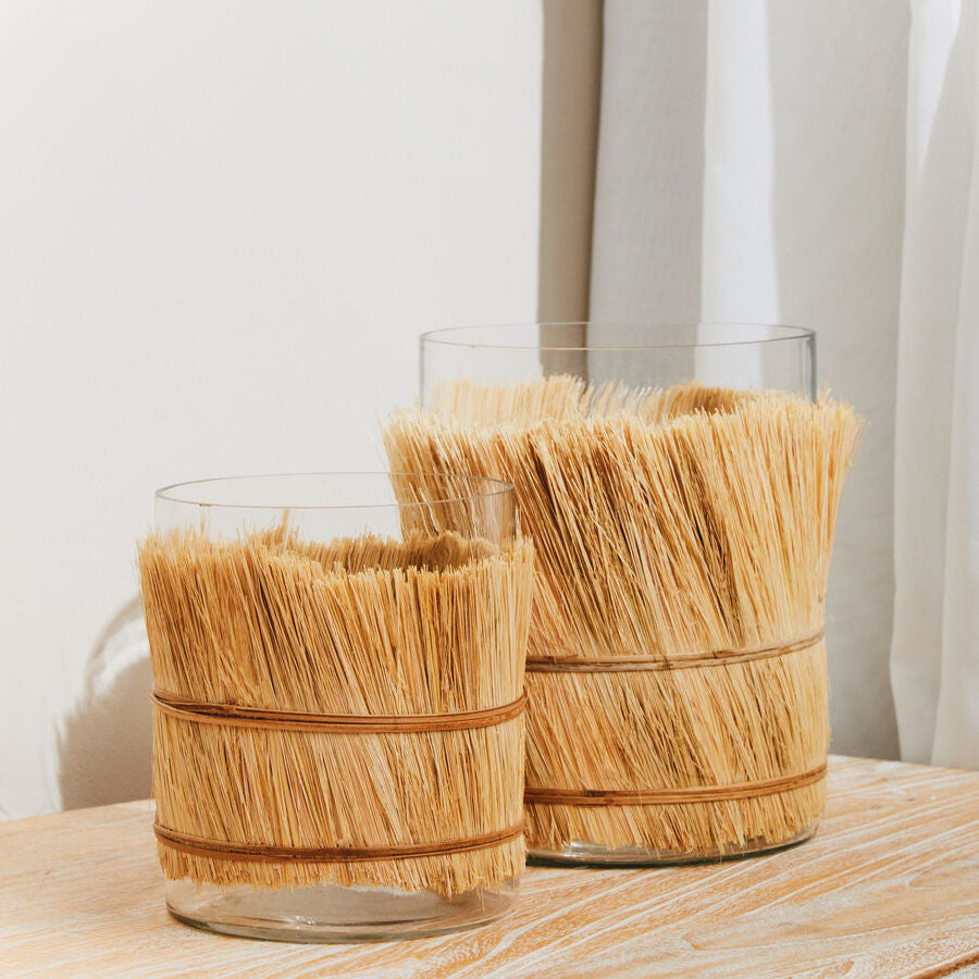 Kuta Natural Medium Candle Holder
