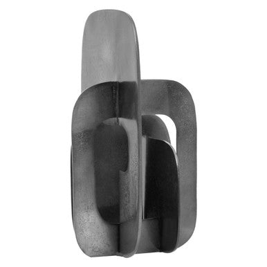 Prato Black Nickel Abstract Sculpture