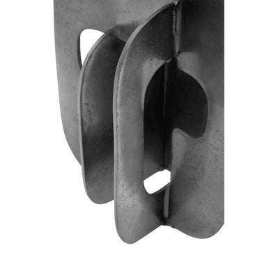 Prato Black Nickel Abstract Sculpture