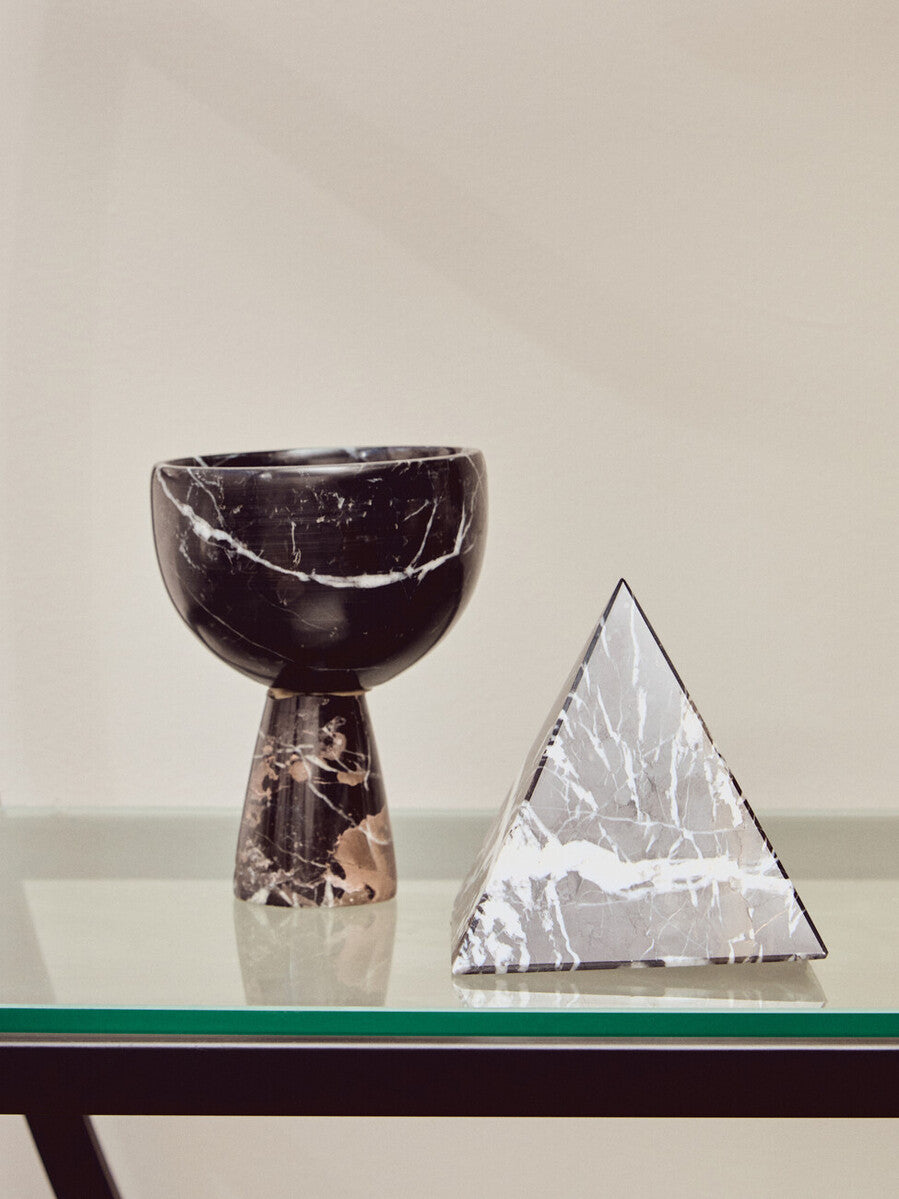 Salmo Marble Pyramid Ornament