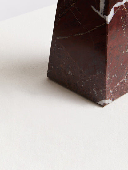 Salmo Small Red Marble Obelisk