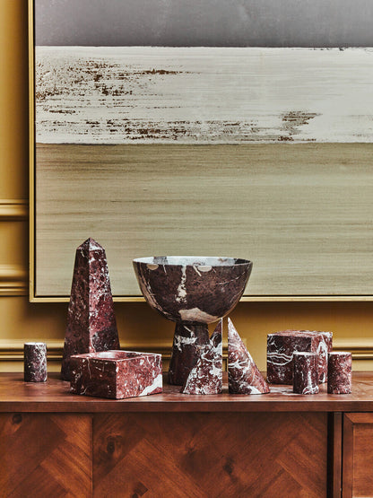 Salmo Small Red Marble Obelisk