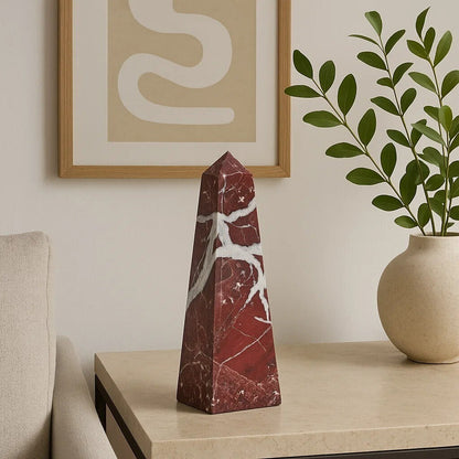 Salmo Small Red Marble Obelisk