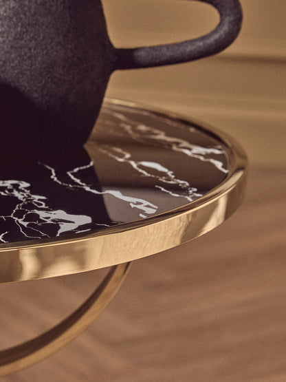 Deriva Large Textured Black Vase