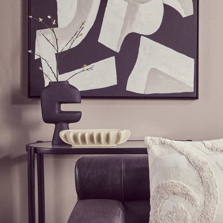 Hapax Abstract Large Black Vase