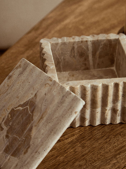 Santino Square Chocolate Marble Box