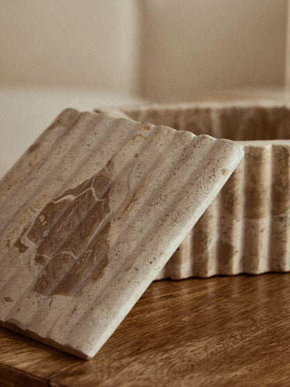 Santino Square Chocolate Marble Box