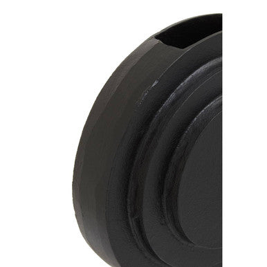 Hapax Round Matt Black Finish Vase