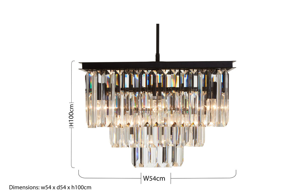 Kensington Townhouse Multi Crystal Pendant Light