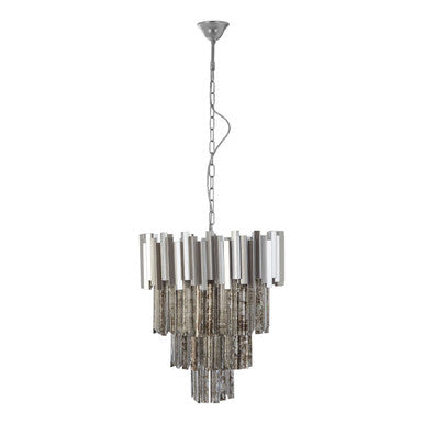 Lustra Large Nickel Painted Chandelier