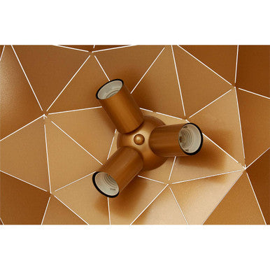 Mateo Large Black and Copper Dome Pendant Light