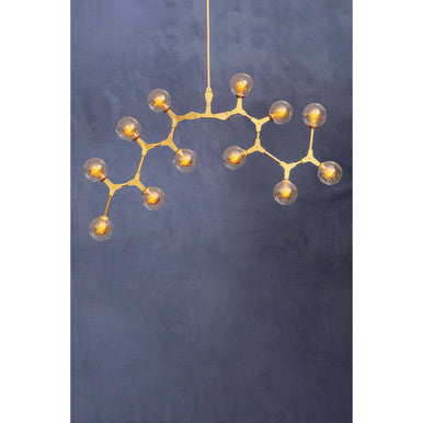 Abira 12 Arm  Gold Finish Pendant Light