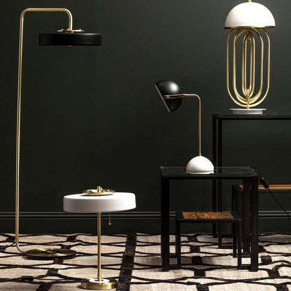 Murdoch Brass Finish Table Lamp with Marble Base