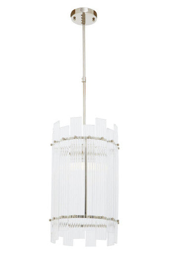 Ritz One Bulb Glass Pendant Light