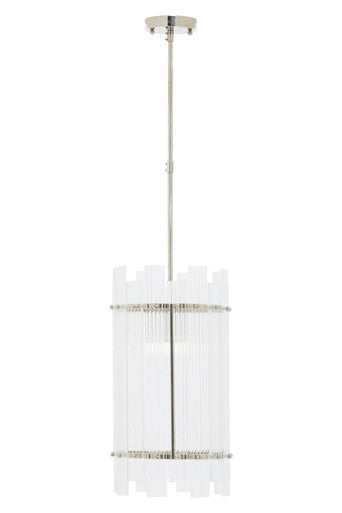 Ritz One Bulb Glass Pendant Light