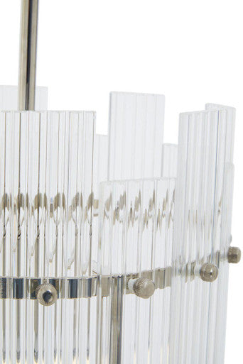 Ritz One Bulb Glass Pendant Light