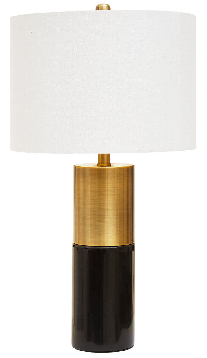 Edgar Black Marble and Gold Table Lamp