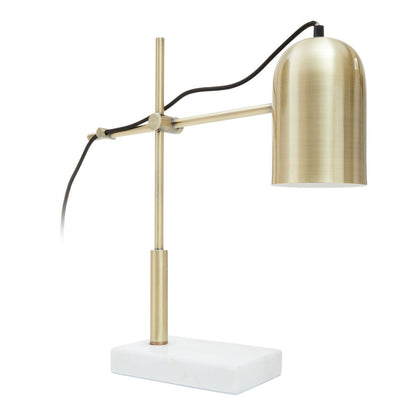Equipoise Gold and Marble Adjustable Desk Lamp