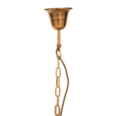 Hampstead Brass Finish 6 Bulb Pendant Light