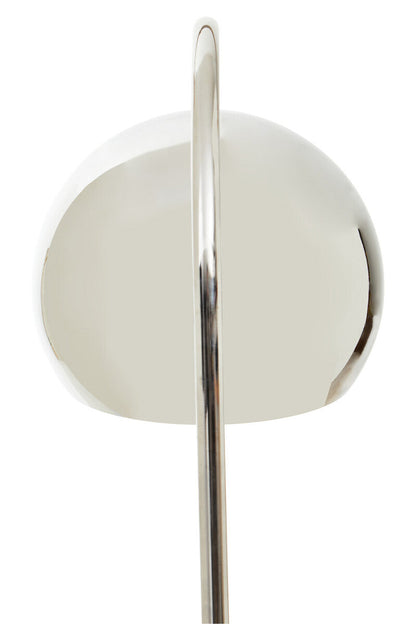 Karter Floor Chrome Finish Lamp With White Base