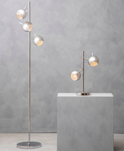 Karter Chrome Finish Table Lamp With Three Lights