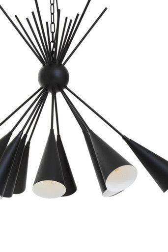 Yara Matt Black Pendant Light