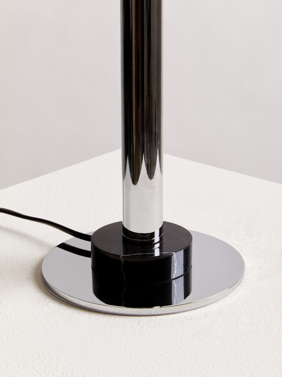 Octavia Silver Finish Metal Table Lamp