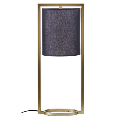 Lara Black Shade With Gold Finish Metal Frame Table Lamp